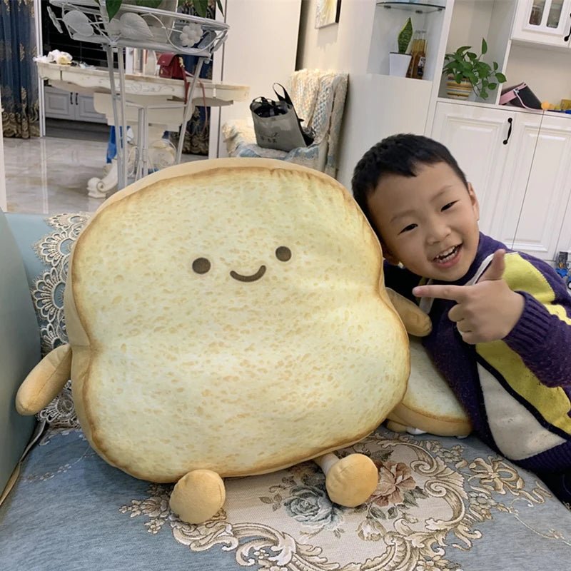 Plushie Happy/Sad Bread, 7-16" | 18-40 cm plush toy – – – Image 3 | Plushie Produce