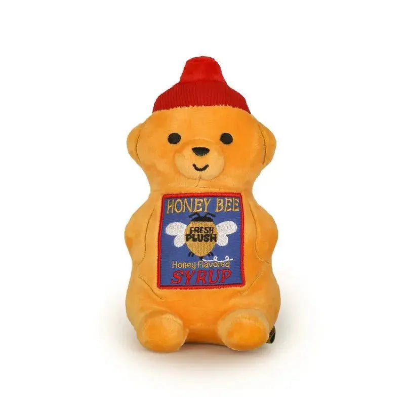 Plushie Jar of Honey Dog Squeaky Chew Toy, 7" | 19 cm plush toy – – – Image 1 | Plushie Produce