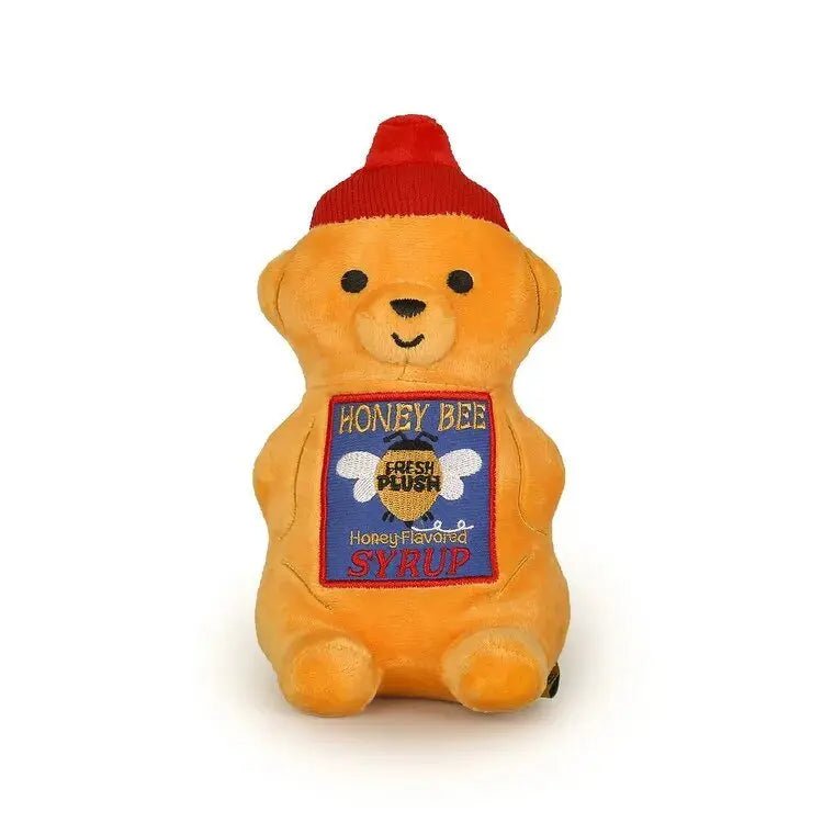 Plushie Jar of Honey Dog Squeaky Chew Toy, 7" | 19 cm plush toy – – – Image 2 | Plushie Produce