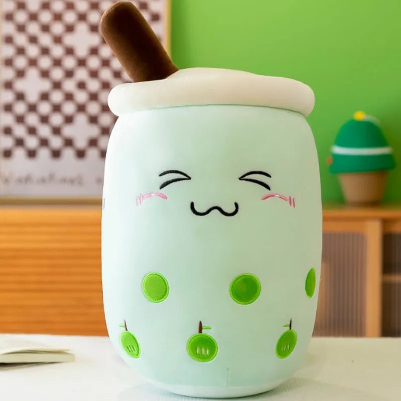 Plushie Jumbo Bubble Tea, 16 Styles, 9-28" | 22-70cm plush toy – – Apple/Closed Eyes – Image 23 | Plushie Produce