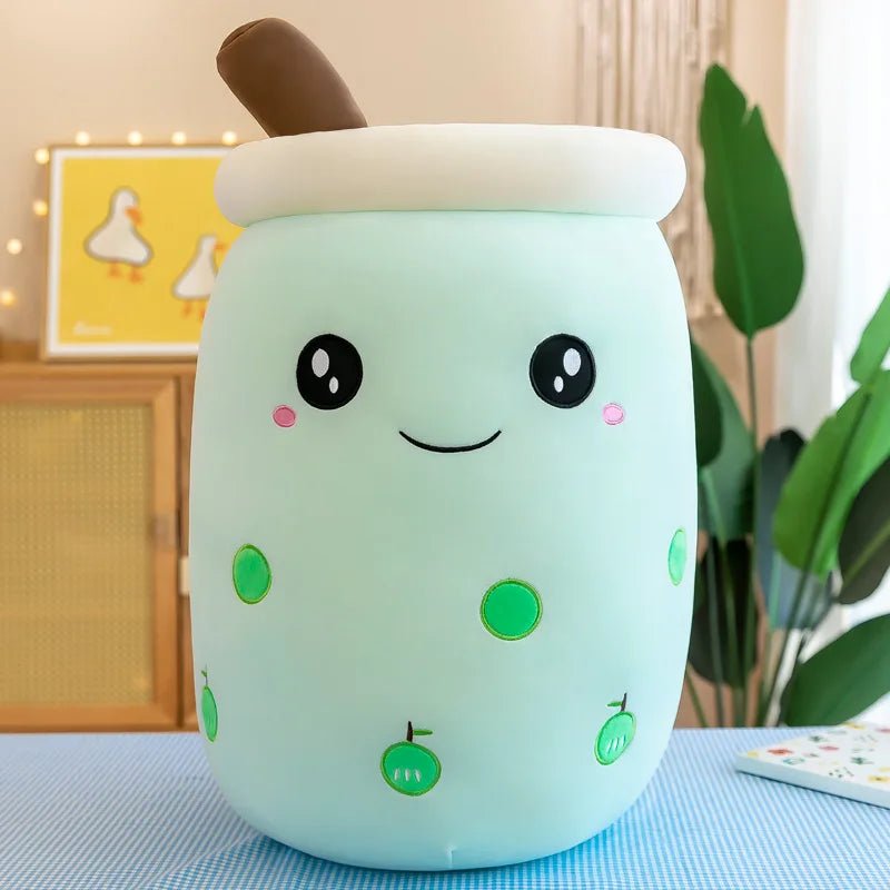 Plushie Jumbo Bubble Tea, 16 Styles, 9-28" | 22-70cm plush toy – – Apple/Open Eyes – Image 11 | Plushie Produce