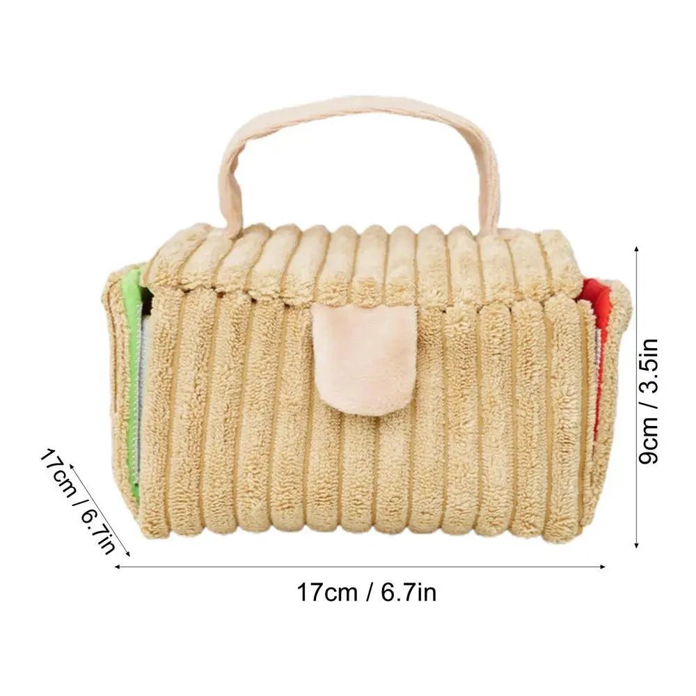 Plushie Picnic Basket Dog Sniffing Toy, 7" | 17 cm plush toy – – – Image 9 | Plushie Produce