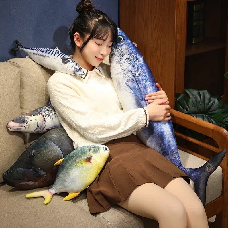 Plushie Realistic 3d Fish Collection, Four Fish, up to 39" | 100 cm long plush toy – – – Image 3 | Plushie Produce