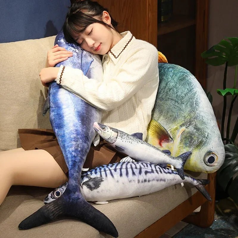 Plushie Realistic 3d Fish Collection, Four Fish, up to 39" | 100 cm long plush toy – – – Image 4 | Plushie Produce