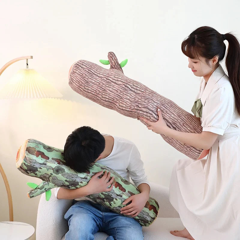 Plushie Realistic Tree Stump Plushie, Two Colors, 18-33" | 45-85 cm plush toy – – – Image 6 | Plushie Produce