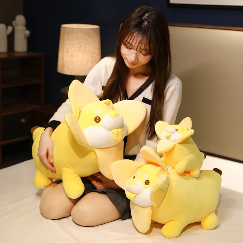 Plushie Shiba Inu as a Banana, 10-24" | 25-60 cm plush toy – – – Image 6 | Plushie Produce