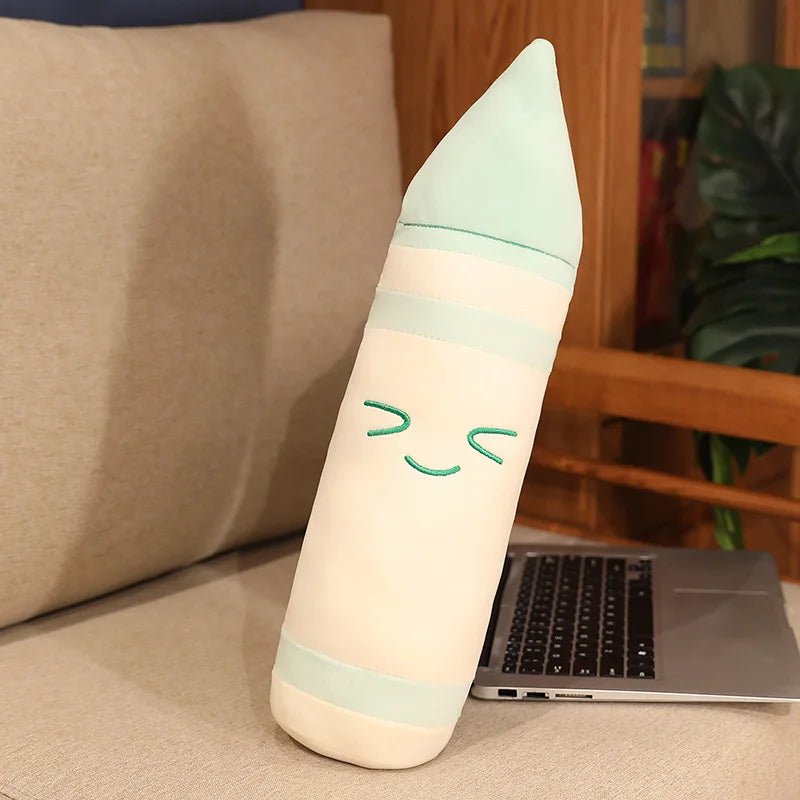 Plushie Stationery Kit: Playful Decor & Delightful Gifts plush toy – – 45x12cm blue crayon – Image 9 | Plushie Produce