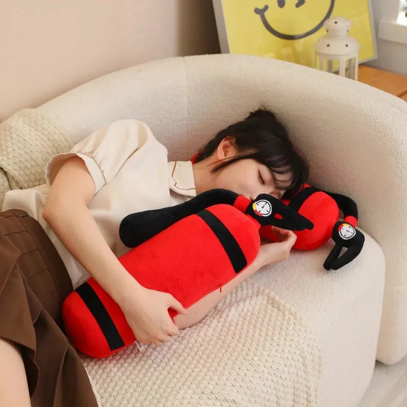 Realistic Fire Extinguisher Pillow Plushie, 19" | 49 cm plush toy – – – Image 5 | Plushie Produce