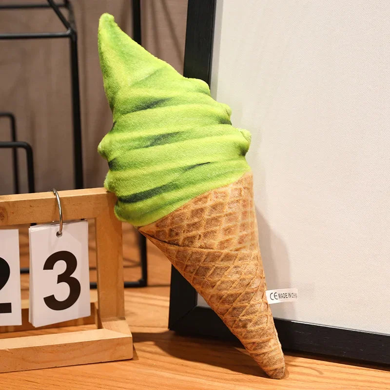 Realistic Ice Cream Throw Pillow, 8 Flavors, 8-20" | 20-50 cm plush toy – – Matcha – Image 14 | Plushie Produce