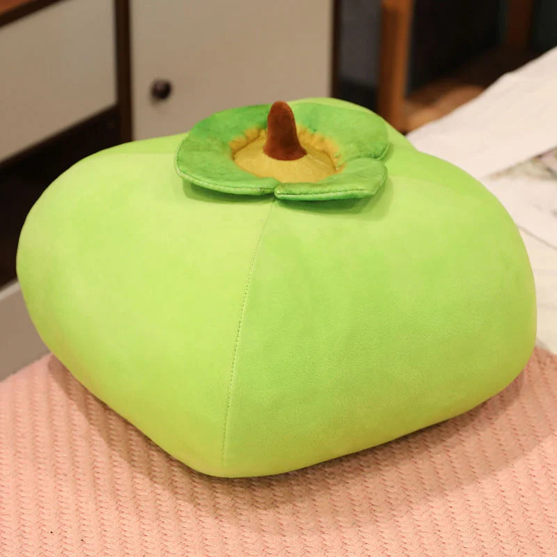 Realistic Persimmon Plushie, Two Colors, 12-16" | 30-40 cm plush toy – – green – Image 7 | Plushie Produce