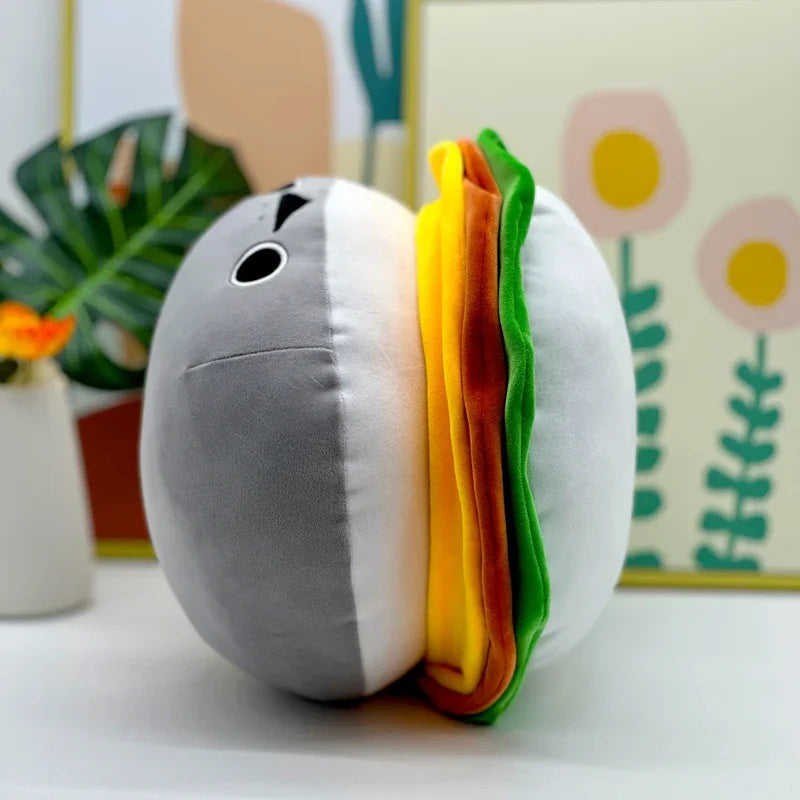 Shark Hamburger Plushie, 13" | 33 cm plush toy – – – Image 2 | Plushie Produce
