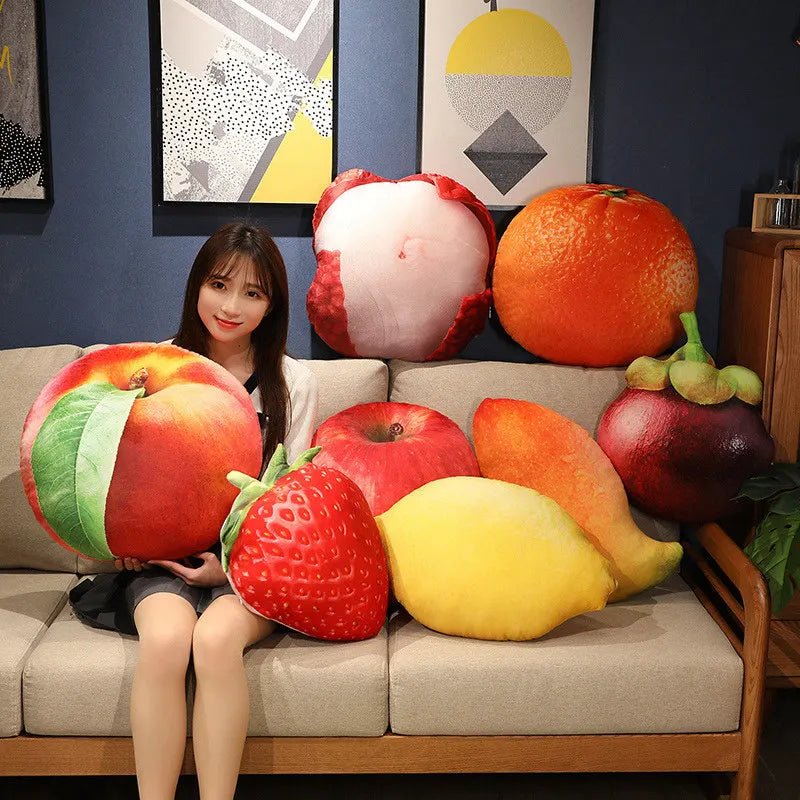 Simulation Fruit Throw Pillow Plushies, 15 Fruits, 16-22" | 40-55 cm plush toy – – – Image 12 | Plushie Produce