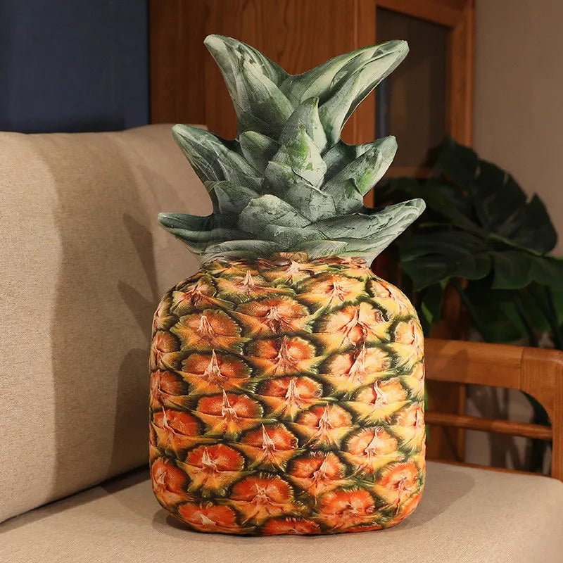 Simulation Fruit Throw Pillow Plushies, 15 Fruits, 16-22" | 40-55 cm plush toy – – Pineapple 30x55 – Image 6 | Plushie Produce