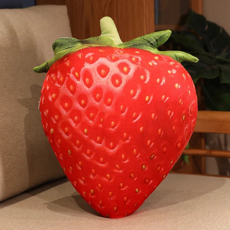 Simulation Fruit Throw Pillow Plushies, 15 Fruits, 16-22" | 40-55 cm plush toy – – Strawberry 35x45 – Image 20 | Plushie Produce