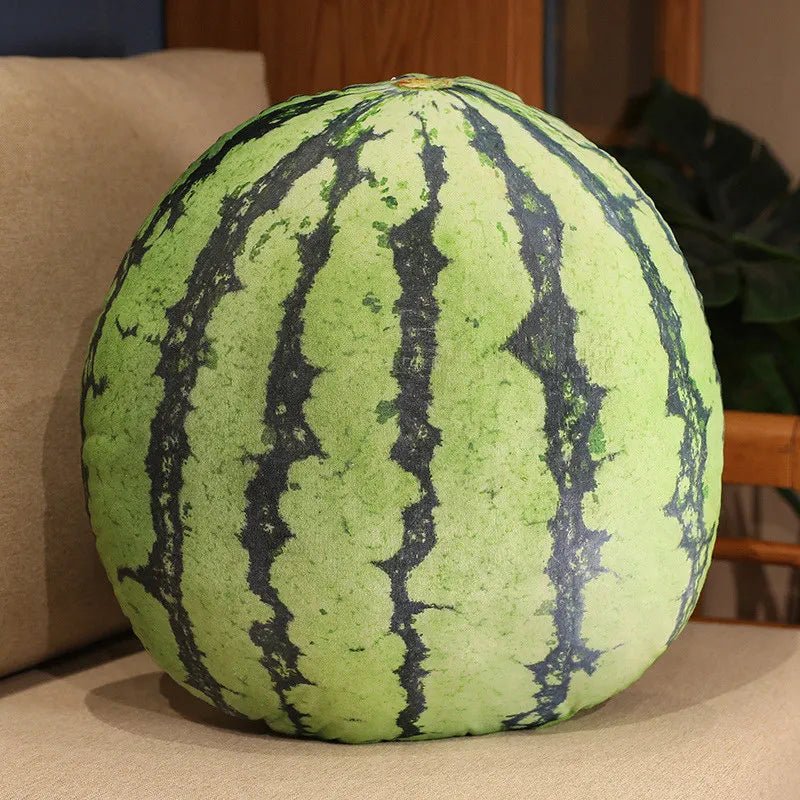 Simulation Fruit Throw Pillow Plushies, 15 Fruits, 16-22" | 40-55 cm plush toy – – watermelon 45x45 – Image 18 | Plushie Produce