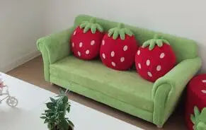Strawberry Dream Children's Couch Set - Four Colors plush toy – – Green 3-person Couch – Image 12 | Plushie Produce