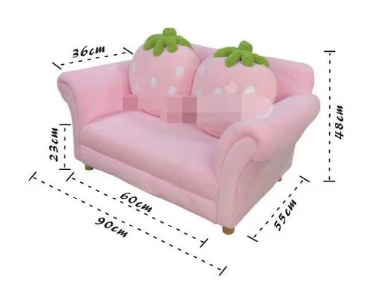 Strawberry Dream Children's Couch Set - Four Colors plush toy – – – Image 30 | Plushie Produce
