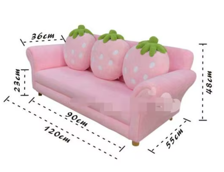 Strawberry Dream Children's Couch Set - Four Colors plush toy – – – Image 31 | Plushie Produce