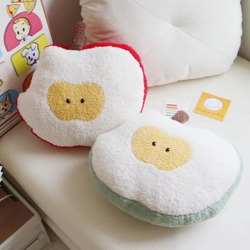 The Adorably Bitten Apple Plushie, 2 Colors plush toy – – – Image 3 | Plushie Produce