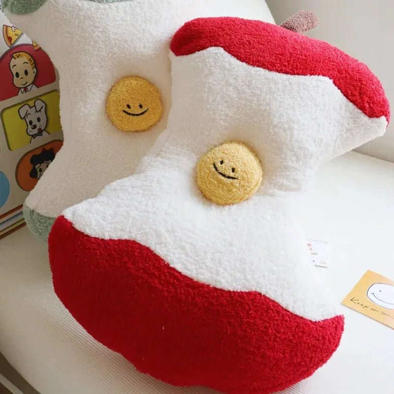The Adorably Bitten Apple Plushie, 2 Colors plush toy – – – Image 4 | Plushie Produce