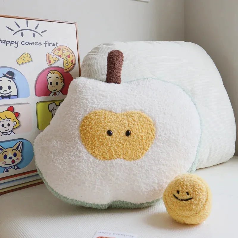 The Adorably Bitten Apple Plushie, 2 Colors plush toy – – – Image 5 | Plushie Produce