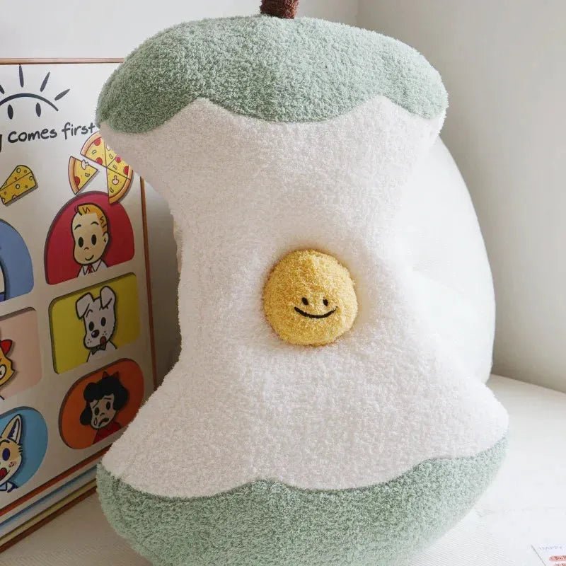 The Adorably Bitten Apple Plushie, 2 Colors plush toy – – – Image 6 | Plushie Produce