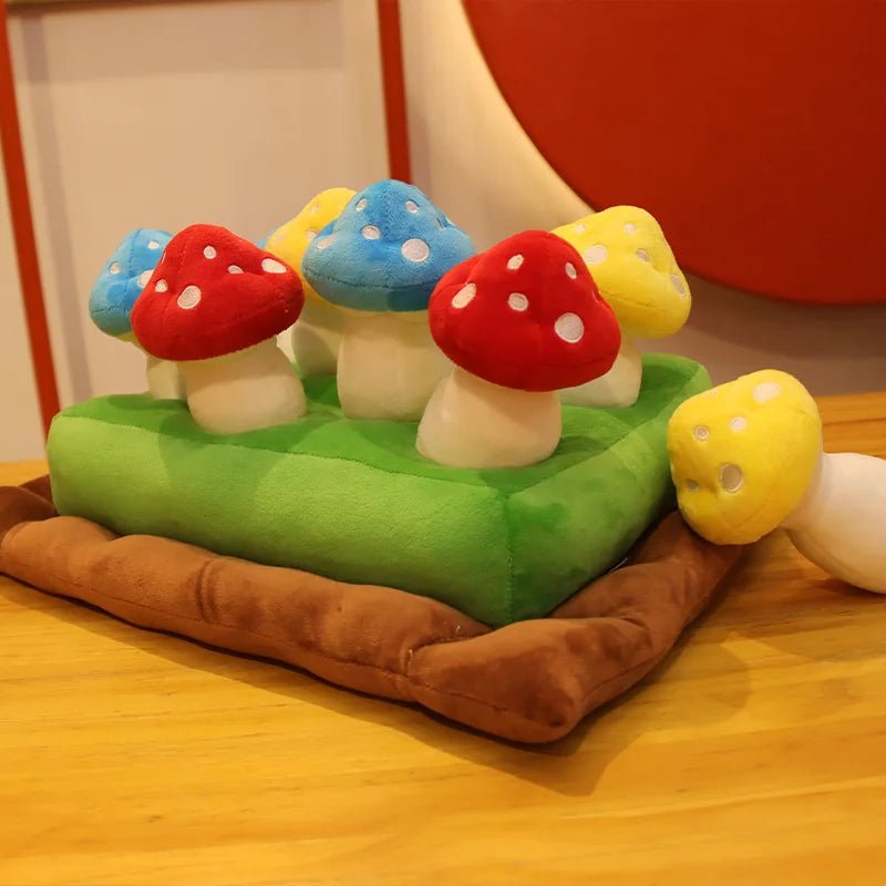 Vegetable Put-In-the-Hole Plush Toys | Educational Plushies for Early Childhood plush toy – – Mushroom – Image 15 | Plushie Produce