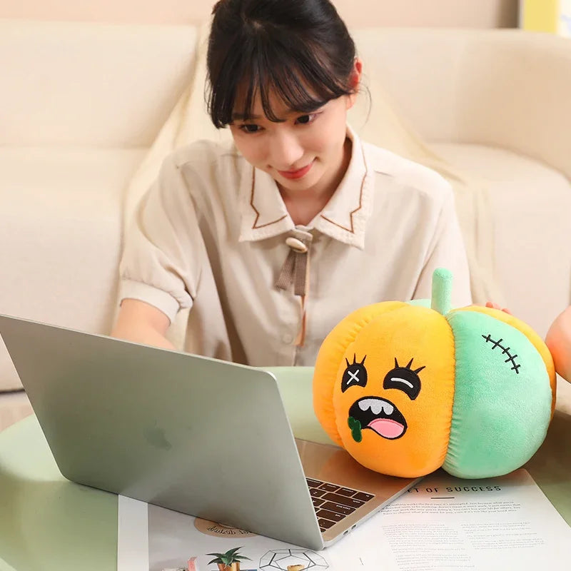 Zombie Pumpkin Plushie, 10-16" | 25-40 cm plush toy – – – Image 4 | Plushie Produce