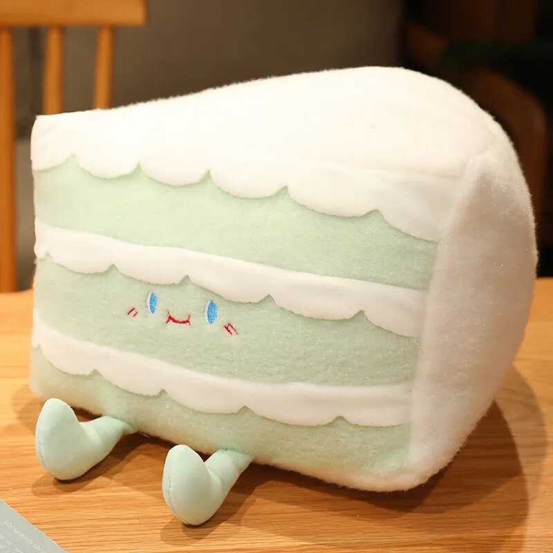 Cartoon Slice of Cake Plushie, 8-20" | 20-50 cm plush toy – – Lime – Image 4 | Plushie Produce