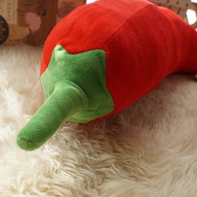 Giant Lifelike Red Chili Plushie, 31" | 80 cm plush toy – – – Image 3 | Plushie Produce