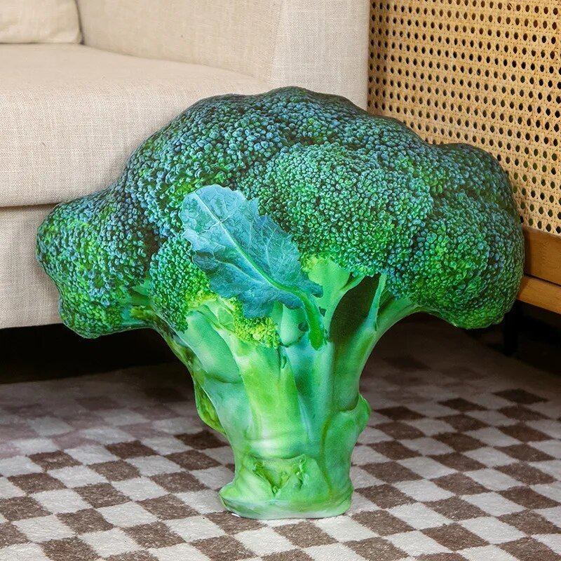 Giant Realistic Fruit & Vegetable Plushies, 12 Styles, 17-34" | 42-87cm plush toy – – Broccoli 45x40 – Image 9 | Plushie Produce