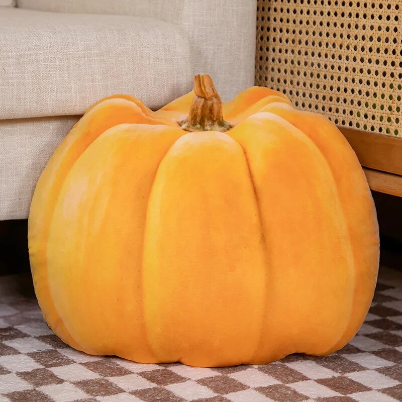Giant Realistic Fruit & Vegetable Plushies, 12 Styles, 17-34" | 42-87cm plush toy – – Pumpkin 42x35 – Image 7 | Plushie Produce