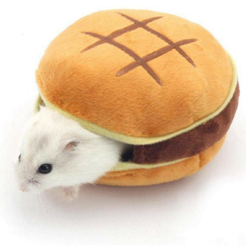 Hamburger Bed Hammock for Small Pets, 3.1" | 7.9 cm plush toy – – – Image 1 | Plushie Produce