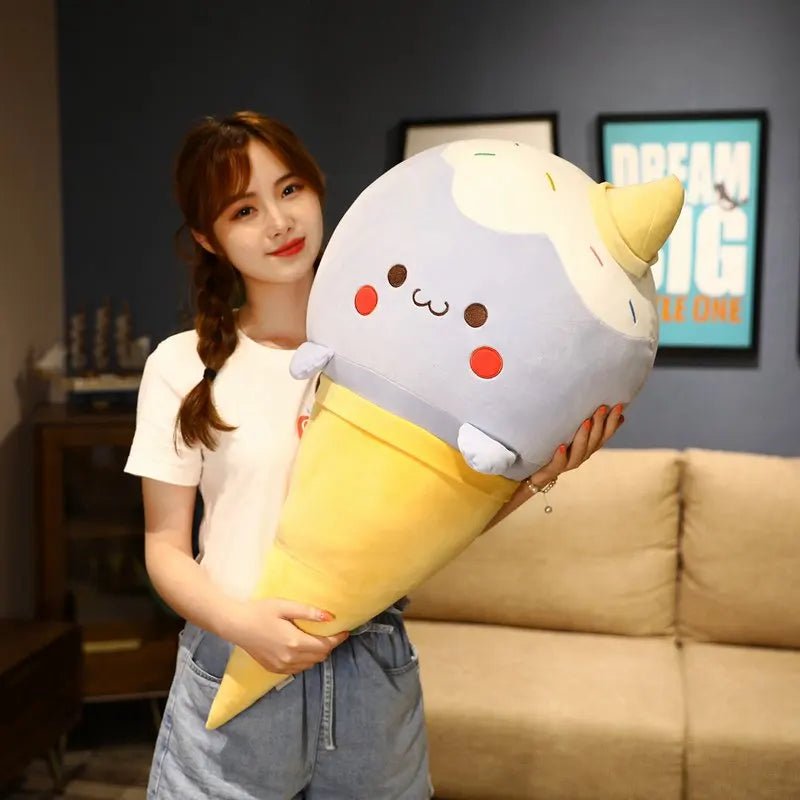 Jumbo Kawaii Ice Cream Cone Plushie, Five Flavors, 1.6-3' | 20-90 cm plush toy – – – Image 2 | Plushie Produce
