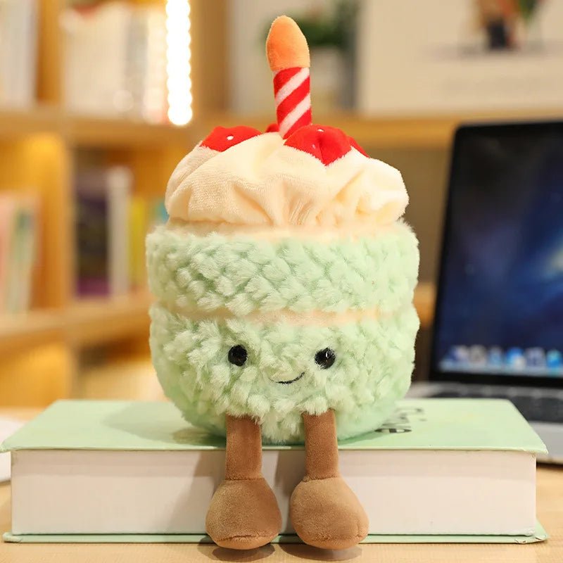 Plushie Birthday Cupcake, Five Colors, 10" | 26 cm plush toy – – Green – Image 16 | Plushie Produce
