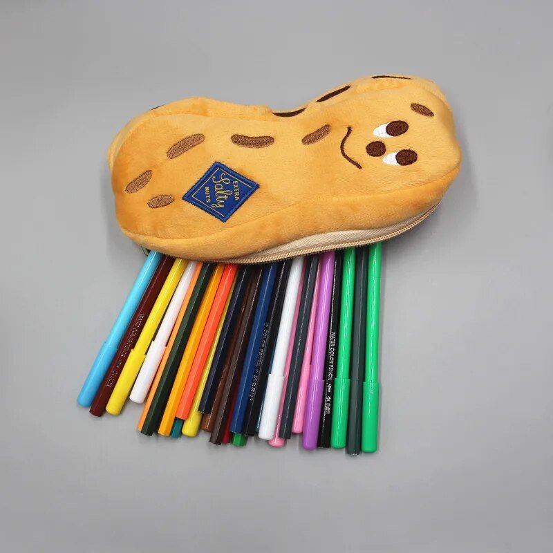Plushie Cartoon Peanut Pencil Case, 8" | 21 cm plush toy – – – Image 6 | Plushie Produce