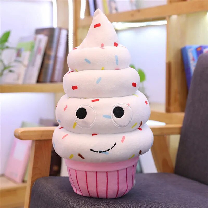 Plushie Cartoon Snack Foods, Eight Foods, 8-28" | 20-70 cm plush toy – – 40cm vanilla ice cream – Image 16 | Plushie Produce