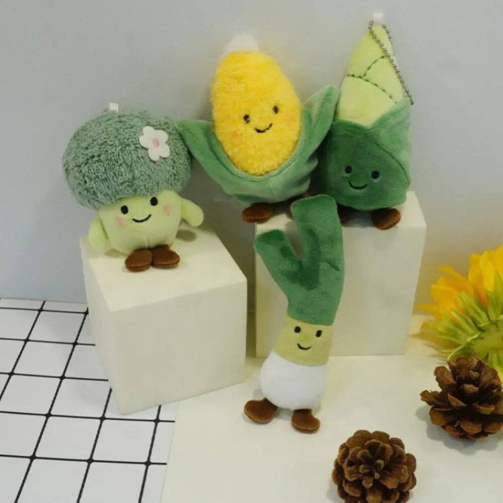 Plushie Cartoon Vegetable Keychain, 5 Vegetables plush toy – – – Image 2 | Plushie Produce