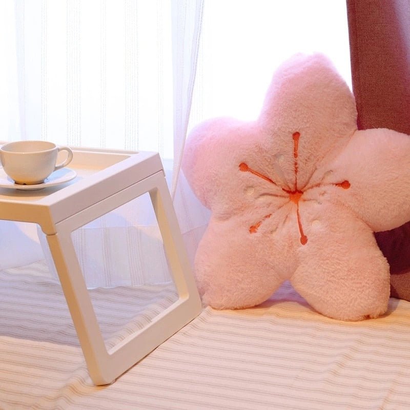 Plushie Cherry Petal Throw Pillow, 12-26" | 30-65 cm plush toy – – – Image 2 | Plushie Produce