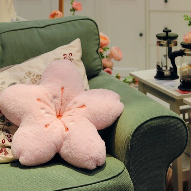 Plushie Cherry Petal Throw Pillow, 12-26" | 30-65 cm plush toy – – – Image 4 | Plushie Produce