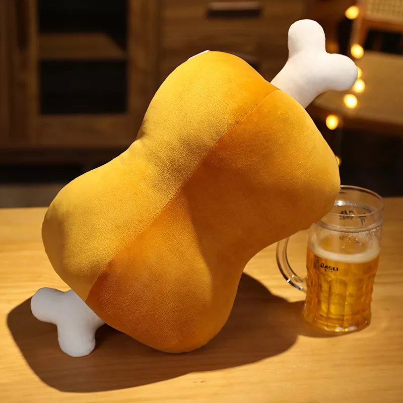 Plushie Cooked Meat with Removable Bone Handwarmer, 17" | 42 cm plush toy – – – Image 1 | Plushie Produce