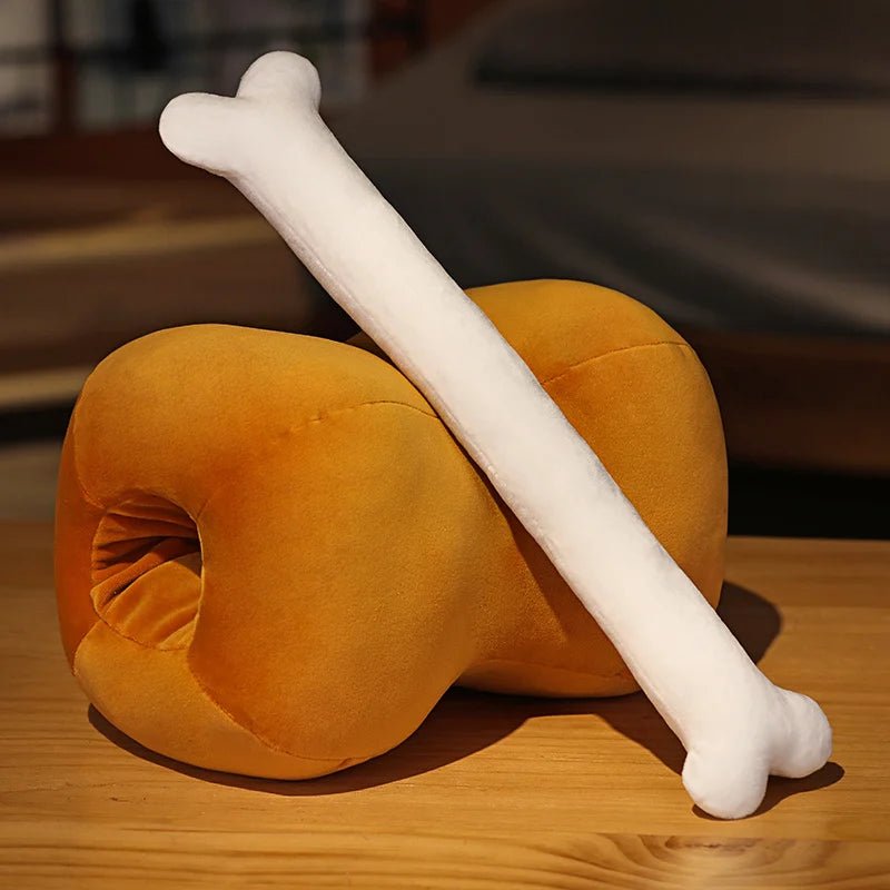 Plushie Cooked Meat with Removable Bone Handwarmer, 17" | 42 cm plush toy – – – Image 2 | Plushie Produce