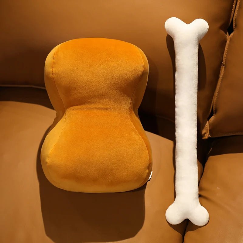 Plushie Cooked Meat with Removable Bone Handwarmer, 17" | 42 cm plush toy – – – Image 4 | Plushie Produce