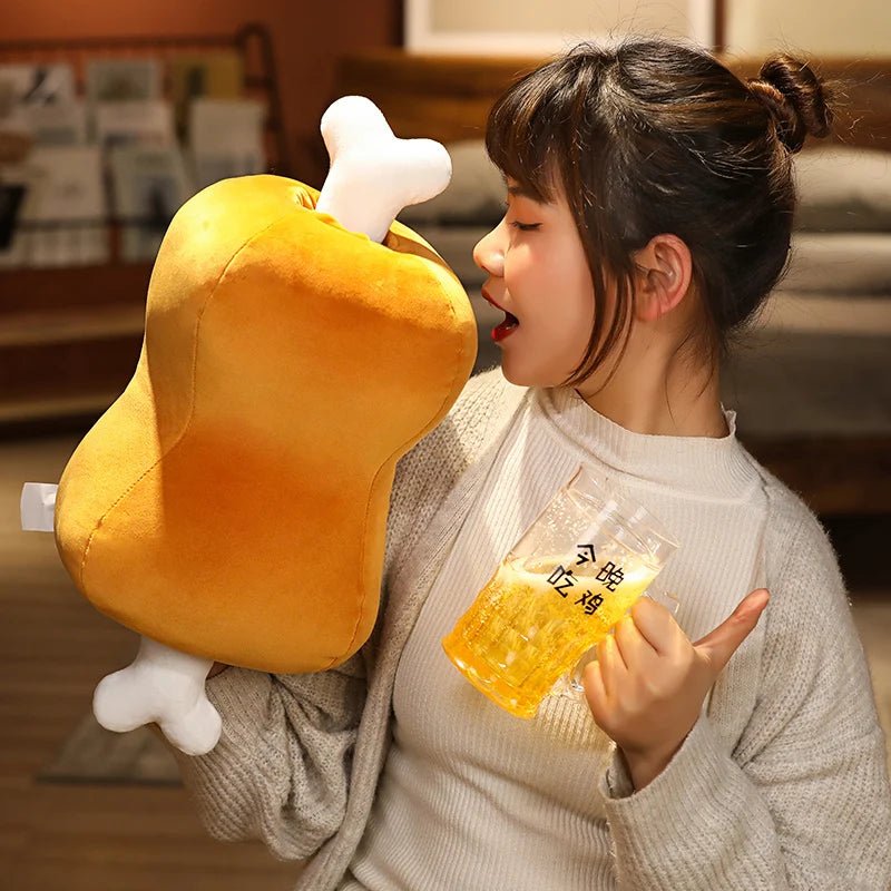 Plushie Cooked Meat with Removable Bone Handwarmer, 17" | 42 cm plush toy – – – Image 6 | Plushie Produce