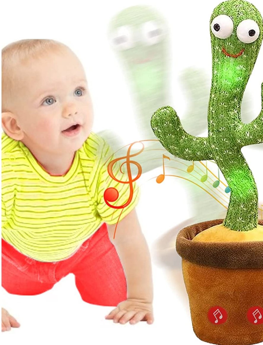 Plushie Dancing Singing Cactus, 13" | 32 cm plush toy – – – Image 4 | Plushie Produce
