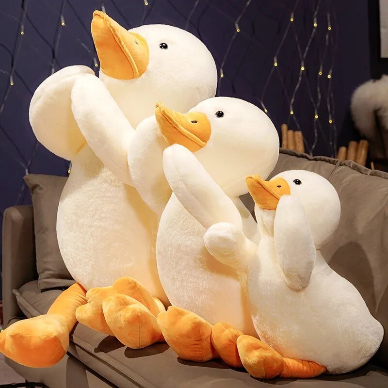 Plushie Jumbo White Duck, 2-3.3' | 60-100 cm plush toy – – – Image 3 | Plushie Produce