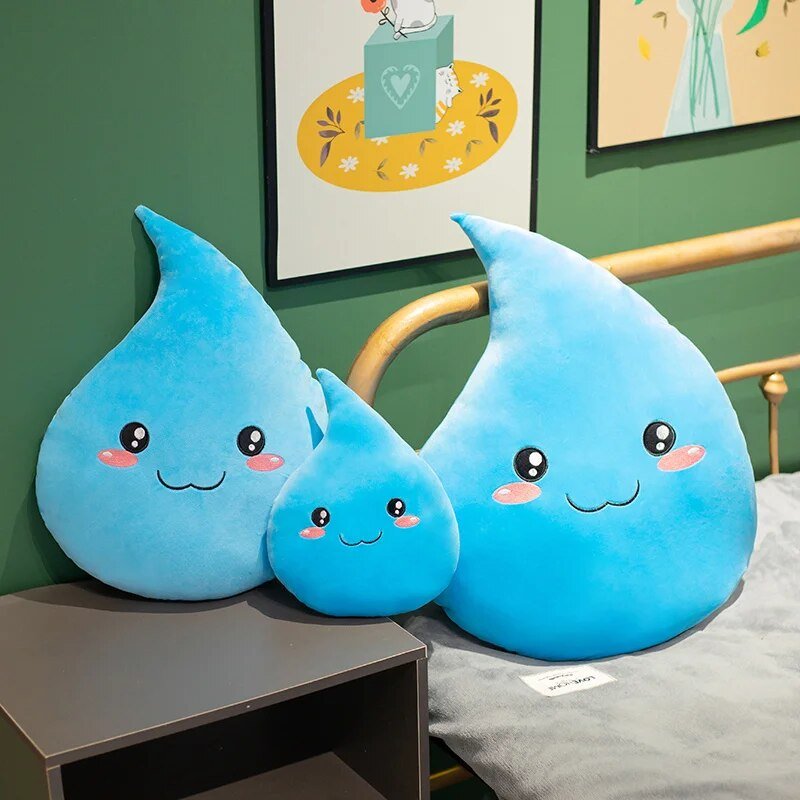 Plushie Kawaii Drop of Water, 8-20" | 20-50 cm plush toy – – – Image 2 | Plushie Produce