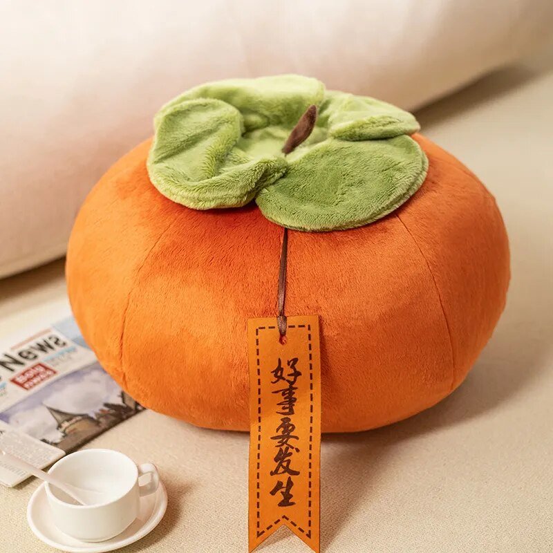 Plushie Realistic Chinese Persimmon, 8-14" | 20-35 cm plush toy – – 8"/20cm – Image 1 | Plushie Produce