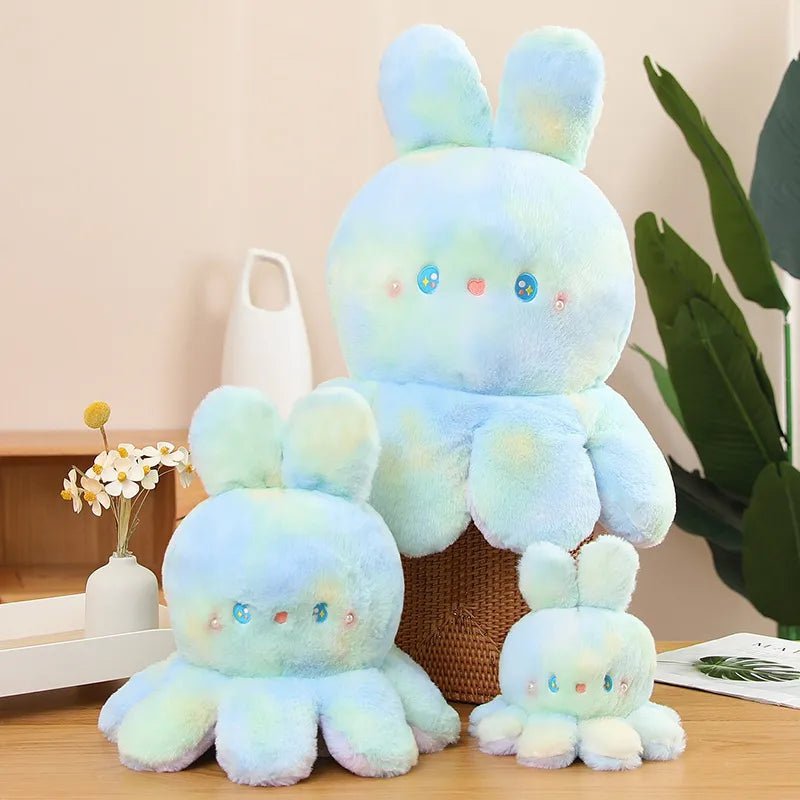 Plushie Reversible Tie-Dye Rabbit Octopus, 8-20" | 20-50 cm plush toy – – – Image 6 | Plushie Produce