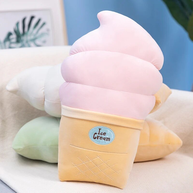 Plushie Soft Serve Ice Cream Cone, 20" | 50 cm plush toy – – – Image 6 | Plushie Produce